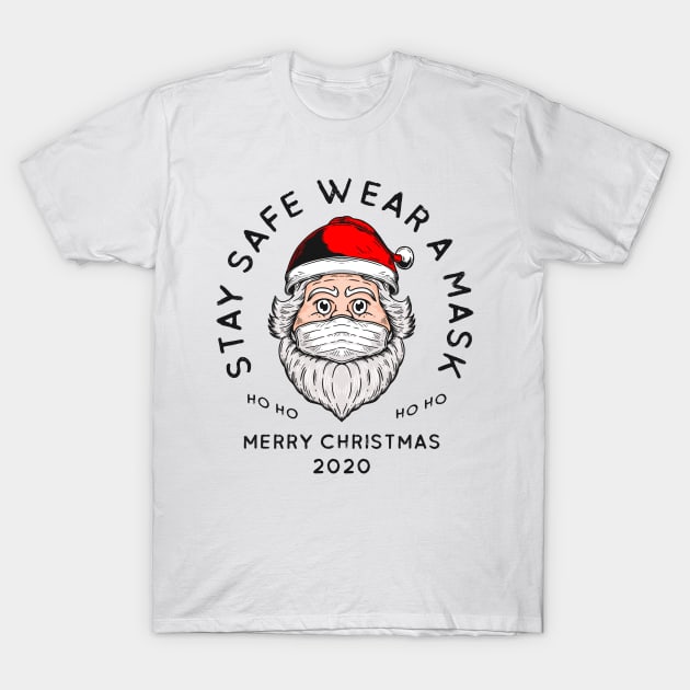 Santa Clause Wear Mask T-Shirt by Merchsides